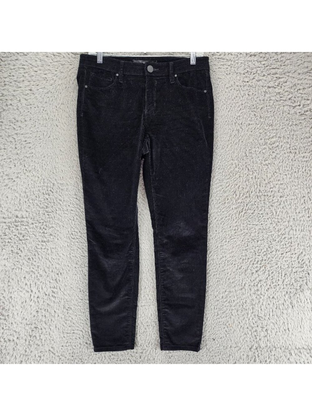Tinsel Jeans Womens 28 Black Corduroy Stretch Mid Rise Skinny